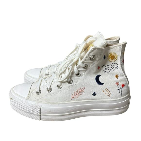 Converse All Star Women’s Size 7 It's Okay To Wander Platform High Top Shoes - Picture 1 of 12